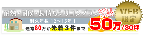 耐熱・耐候・長持ちシリコンプラン